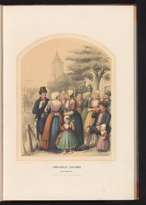 الزي التقليدي لجزيرة Walcheren في زيلاند ، 1857 مقاطعة زيلاند. جزيرة Walcheren / XIII (العنوان على الكائن)