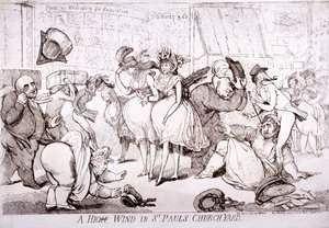 "رياح شديدة في كنيسة القديس بولس" ، لندن ، 1793 بواسطة سو فورس