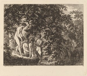 فتاة تحمل سلة من الفاكهة ، 1770. بواسطة سالومون جيسنر
