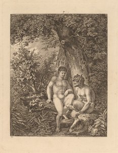 شاتان في غابة ، 1777. بواسطة سالومون جيسنر