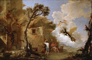 Astree (Astrape) quittant les bergers - عودة Astraea ، بقلم روزا ، سالفاتور (1615-1673). زيت على قماش ، حوالي ١٦٤٠-١٦٤٥. الأبعاد: 139.5 × 209 سم. متحف تاريخ الفن ، فيين بواسطة سلفاتور روزا