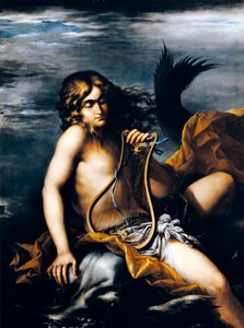 آريون على دولفين، للفنان سالفاتور روزا (1615-1673)، لوحة زيتية على قماش بواسطة سلفاتور روزا