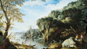 Marine, School of Salvator Rosa بواسطة سلفاتور روزا
