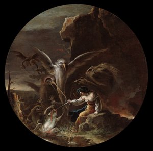 Scenes of Witchcraft: Morning, c.1645-49 (oil on canvas) بواسطة سلفاتور روزا