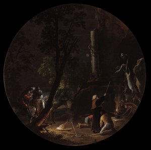مشاهد السحر: الليل ، ج. 1645-1649. بواسطة سلفاتور روزا