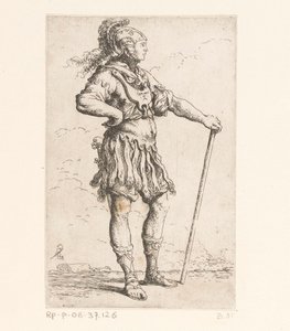 جندي بعصا شخصيات صغيرة (عنوان المسلسل) تمثال (عنوان المسلسل) بواسطة سلفاتور روزا