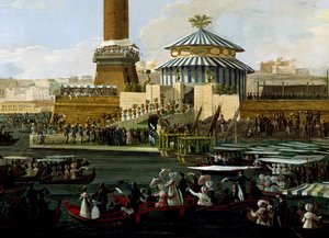 وضع حجر الأساس لمصلى مخصص للعذراء الطاهرة شكرًا لهروب الملك الضيق من هجوم Agesilao Milano ، بواسطة سالفاتور فيرجولا (1799-1874) ، إيطاليا بواسطة سالفاتور فيرغولا