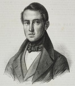 صورة لكارلو ميلي (1792-1841) ، مطبوعة حجرية لسلفاتور بوليا من بوليوراما بيتوريسكو ، رقم 15 ، 20 نوفمبر بواسطة سلفاتور بوليا
