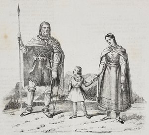 Varangians ، شعب شبه الجزيرة الاسكندنافية ، مطبوعة حجرية لسلفاتور بوليا من بوليوراما بيتوريسكو ، رقم 42 ، 27 مايو بواسطة سلفاتور بوليا