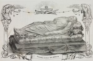 حجاب المسيح بواسطة جوزيبي سانمارتينو (حوالي 1720-1793) ، كابيلا سانسيفيرو ، نابولي ، كامبانيا ، إيطاليا ، طباعة حجرية لسلفاتور بوليا من بوليوراما بيتوريسكو ، رقم 33 ، 26 مارس