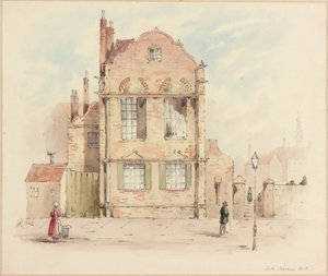فورث هاوس ، نيوكاسل أبون تاين ، 1843 (قلم رصاص ومرحاض على ورق) بواسطة صموئيل بيلستون