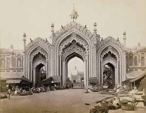 بوابة Hoospinbad Bazaar (صورة بني داكن) بواسطة صموئيل بورن