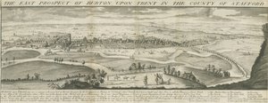 جسر ومدينة بورتون أبون ترينت: نقش ، بدون تاريخ [1696-1779] (طباعة) بواسطة صموئيل باك