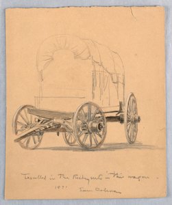 رسم، دراسة عن العربات المغطاة، 1871 بواسطة صموئيل كولمان