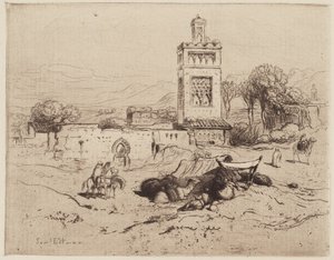 أنقاض مسجد ، تلمسيم ، الجزائر بواسطة Samuel Colman