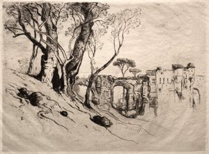 أشجار الزيتون في الريفييرا ، 1884. بواسطة صموئيل كولمان