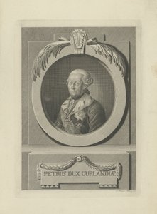 بيتر من بيرون 1724-1800 ، دوق كورلاند وسيميغاليا ، 1781. بواسطة صموئيل جوتليب كوتنر