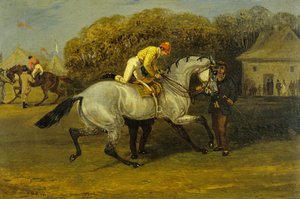 Jockey Mounting (oil on canvas) بواسطة صموئيل هنري ألكين