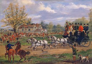 مدرب المرحلة يمر من خارج نزل ، 1862