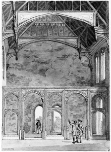الطرف الجنوبي الغربي من القاعة الكبرى في إلثام ، 1779