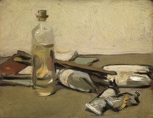 الحياة الساكنة: أنابيب الطلاء، حوالي عام 1903 (زيت على اللوحة) بواسطة صموئيل جون بيبلوي