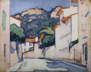 مشهد الشارع ، كاسيس ، حوالي عام 1913 (زيت على لوح) بواسطة صموئيل جون بيبلوي