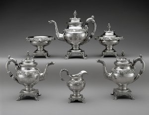 Tea and Coffee Service, c. 1824-1829 (silver) بواسطة صموئيل كيرك