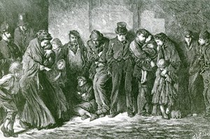 بلا مأوى وجائع ، 1869