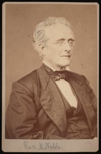 صورة للقس ميسون نوبل 1809-1881 ، بين 1876 و 1880. بواسطة صموئيل مونتاج فاسيت