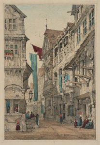 صور من الرسوم التخطيطية المصنوعة في فلاندرز وألمانيا: Sachsenhausen Francfort ، 1833.