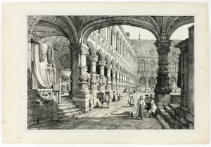 قصر الأمير ، لييج بواسطة Samuel Prout
