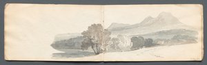 كراسة الرسم: Eildon Hills ، 1814. بواسطة صموئيل بروت