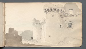 كراسة الرسم: القلعة المدمرة ، 1814. بواسطة صموئيل بروت