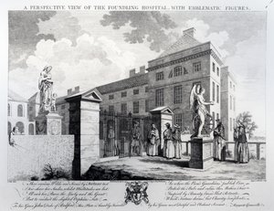 صورة منظورية لمستشفى Foundling ، نقشها إدوارد روكر ، 1749 بواسطة صموئيل ويل