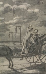 جريمة قتل في عربة (على الأرجح تصميم لـ Tyburn Chronicle) بواسطة صموئيل ويل