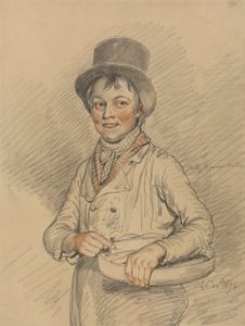 صبي مع سلة بواسطة Samuel de Wilde