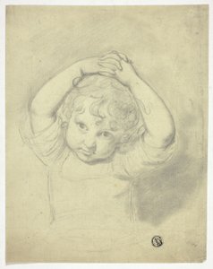 طفل يمسك بيديه فوق رأسه بواسطة Samuel de Wilde