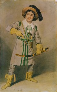 جورج سميث (1777-1836) مثل Schampt في "The Woodman&39;s Hut" بواسطة WH Arnold في مسرح دروري لين ، 1816-17