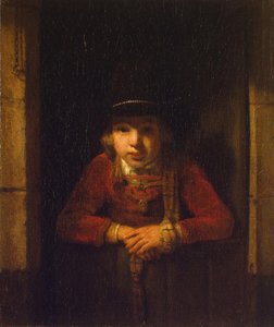 صبي ينظر من النافذة ، ج .1647 بواسطة صموئيل فان هوغستراتن
