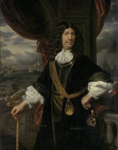صورة لماثيوس فان دن بروكي (1620-1685). مستشار جزر الهند بواسطة صموئيل فان هوغستراتن