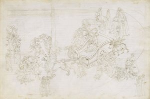 رسم توضيحي للكوميديا الإلهية لدانتي أليغييري بورجاتوريو 31 ، 1480-1490 بواسطة ساندرو بوتيتشيلي