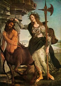 بالاس والقنطور ، c1480-1485 ، 1937. بواسطة ساندرو بوتيتشيلي