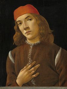 صورة لشاب ، c.1482-85 (درجة الحرارة على لوحة الحور)