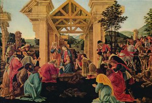عشق المجوس ، c1475-1476 بواسطة ساندرو بوتيتشيلي