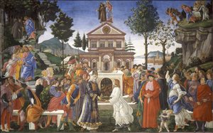 إغراء المسيح ، 1481-1482 بواسطة ساندرو بوتيتشيلي