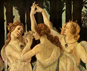 النعم الثلاث ، التفاصيل من بريمافيرا ، c1478 ، 1937. بواسطة ساندرو بوتيتشيلي