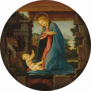 العذراء تعشق الطفل 1480 - 1490. بواسطة ساندرو بوتيتشيلي