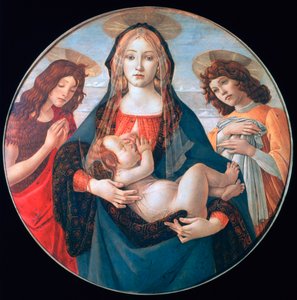 العذراء والطفل مع القديس يوحنا والملاك ، c1490 بواسطة ساندرو بوتيتشيلي