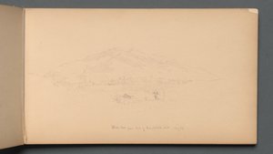 كراسة الرسم ، الصفحة 12: سكان الجبل الأبيض من سفح تل راندولف ، 1859. بواسطة سانفورد روبنسون جيفورد