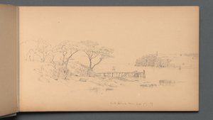 كراسة الرسم ، الصفحة 20: جزيرة بيكس ، الشرق الأوسط ، 7 سبتمبر ، 59 ، 1859. بواسطة سانفورد روبنسون جيفورد